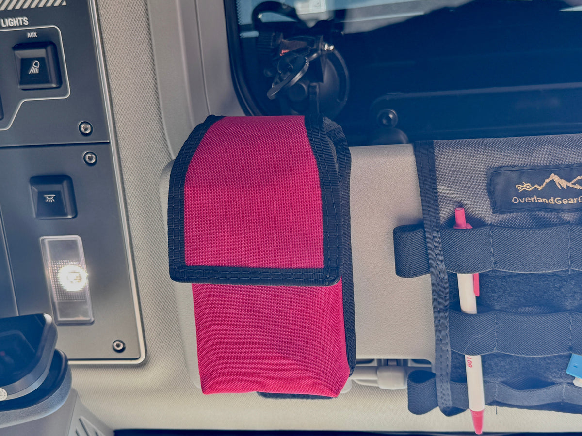 Sun Visor Radio Pouch-duckduckjeep-offroad-wrangler-gladiator-3d-jeep duck-custom duck-Jeep-The Quacktory-Fun Jeep Ducks-Ducks4Jeep