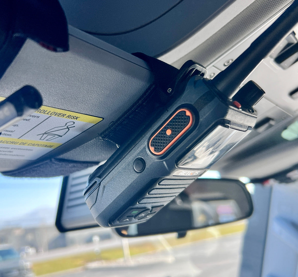 Sun Visor Radio Pouch OPEN STYLE-duckduckjeep-offroad-wrangler-gladiator-3d-jeep duck-custom duck-Jeep-The Quacktory-Fun Jeep Ducks-Ducks4Jeep