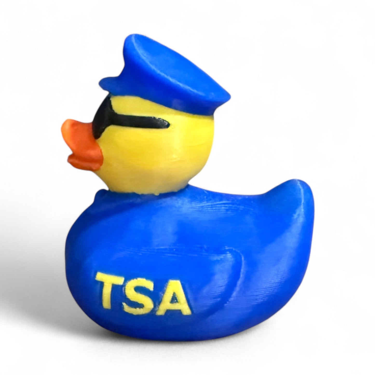 TSA Duck – 3D-Printed Duck Styled Like a Quirky Airport Security Officer for Vehicle Dashboard