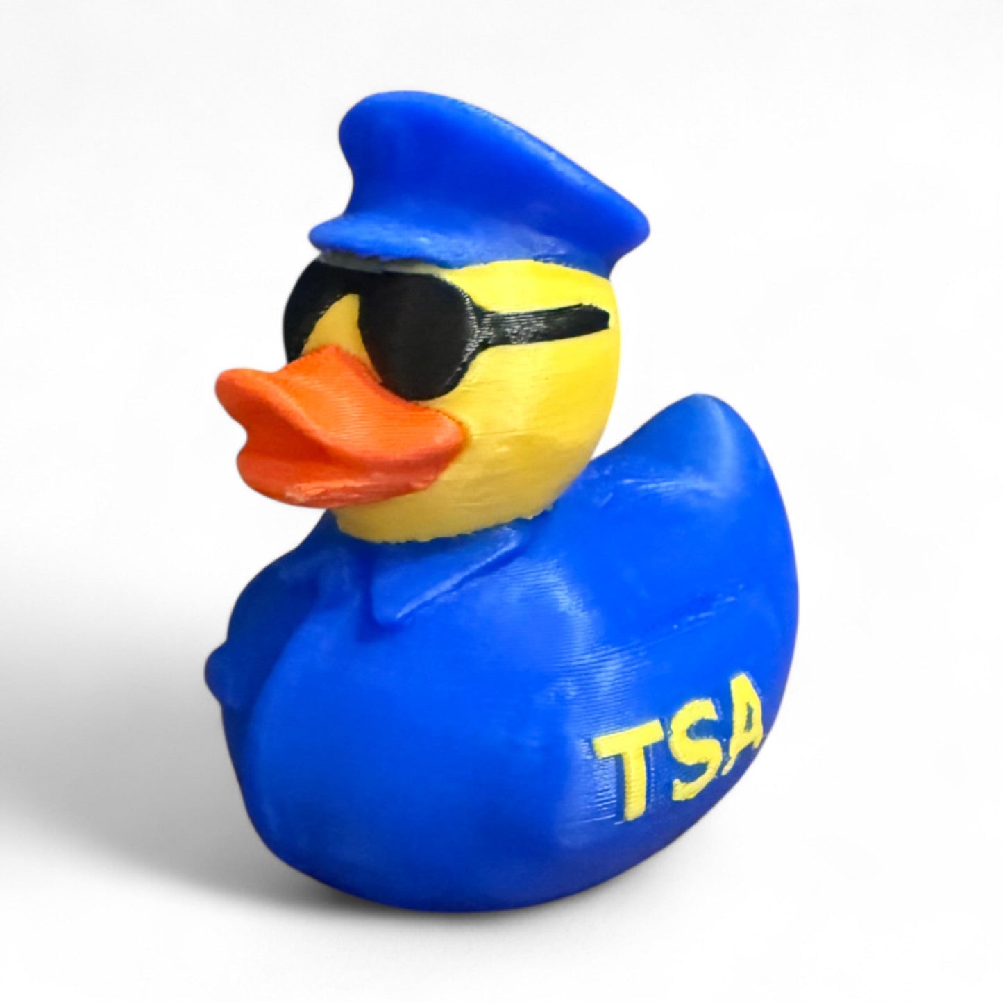 TSA Duck – 3D-Printed Duck Styled Like a Quirky Airport Security Officer for Vehicle Dashboard