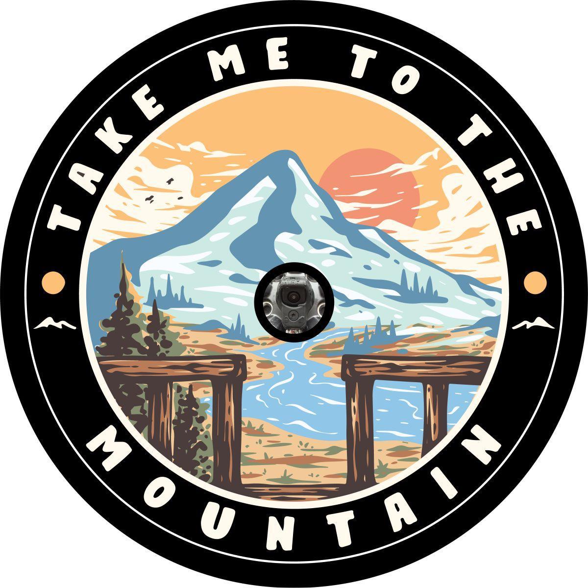 Take me to the Mountain River Landscape - Custom Spare Tire Cover-duckduckjeep-offroad-wrangler-gladiator-3d-jeep duck-custom duck-Jeep-The Quacktory-Fun Jeep Ducks-Ducks4Jeep