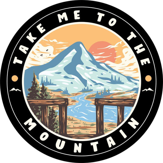 Take me to the Mountain River Landscape - Custom Spare Tire Cover-duckduckjeep-offroad-wrangler-gladiator-3d-jeep duck-custom duck-Jeep-The Quacktory-Fun Jeep Ducks-Ducks4Jeep