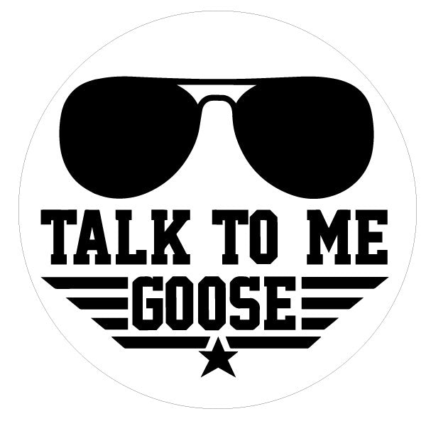 Talk to Me Goose + Aviators Spare Tire Cover-duckduckjeep-offroad-wrangler-gladiator-3d-jeep duck-custom duck-Jeep-The Quacktory-Fun Jeep Ducks-Ducks4Jeep