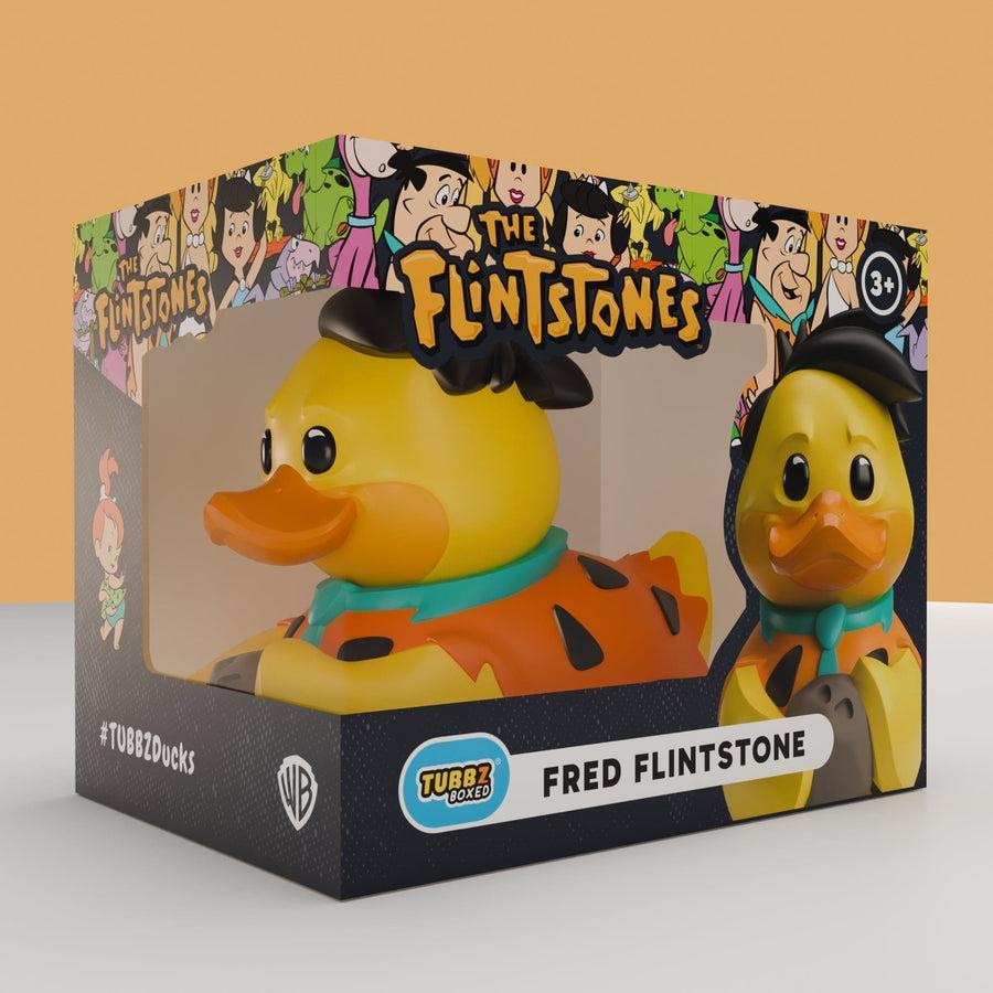 The Flintstones: Fred Flintstone TUBBZ duck (Boxed Edition)-duckduckjeep-offroad-wrangler-gladiator-3d-jeep duck-custom duck-Jeep-The Quacktory-Fun Jeep Ducks-Ducks4Jeep