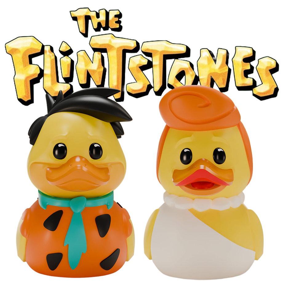 The Flintstones: Fred & Wilma Set TUBBZ (Mini Edition)-duckduckjeep-offroad-wrangler-gladiator-3d-jeep duck-custom duck-Jeep-The Quacktory-Fun Jeep Ducks-Ducks4Jeep
