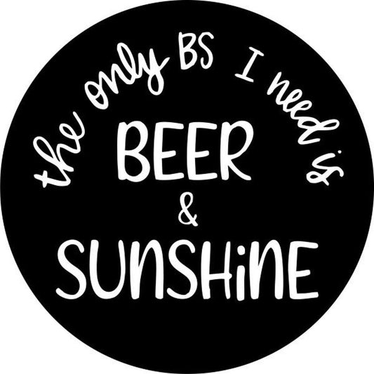 The Only BS I Need Is Beer & Sunshine Spare Tire Cover Design-duckduckjeep-offroad-wrangler-gladiator-3d-jeep duck-custom duck-Jeep-The Quacktory-Fun Jeep Ducks-Ducks4Jeep