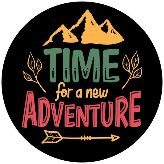 Time For A New Adventure Spare Tire Cover for Campers, RV, Jeep, Bronco, Van-duckduckjeep-offroad-wrangler-gladiator-3d-jeep duck-custom duck-Jeep-The Quacktory-Fun Jeep Ducks-Ducks4Jeep