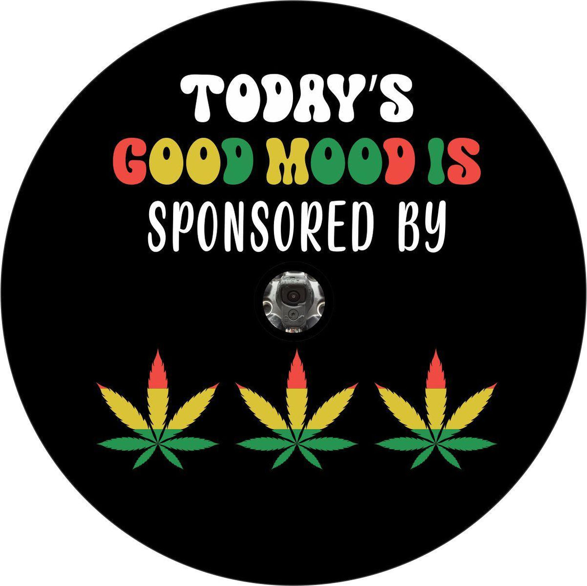 Todays Good Mood Rasta Inspired Spare Tire Cover Design for Jeeps, Broncos, RV, camper, trailer, and more-duckduckjeep-offroad-wrangler-gladiator-3d-jeep duck-custom duck-Jeep-The Quacktory-Fun Jeep Ducks-Ducks4Jeep