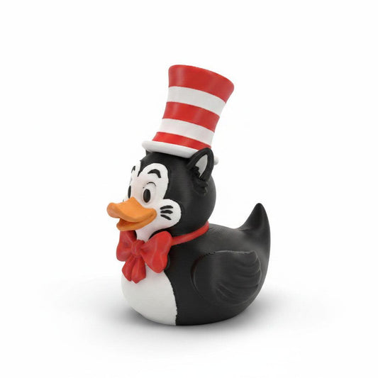 Top-Hatted Cat Duck-duckduckjeep-offroad-wrangler-gladiator-3d-jeep duck-custom duck-Jeep-The Quacktory-Fun Jeep Ducks-Ducks4Jeep