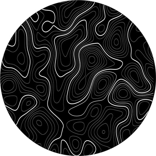 Topographic Map Spare Tire Cover for Jeep, Bronco, RV, Camper, Trailer, & More-duckduckjeep-offroad-wrangler-gladiator-3d-jeep duck-custom duck-Jeep-The Quacktory-Fun Jeep Ducks-Ducks4Jeep