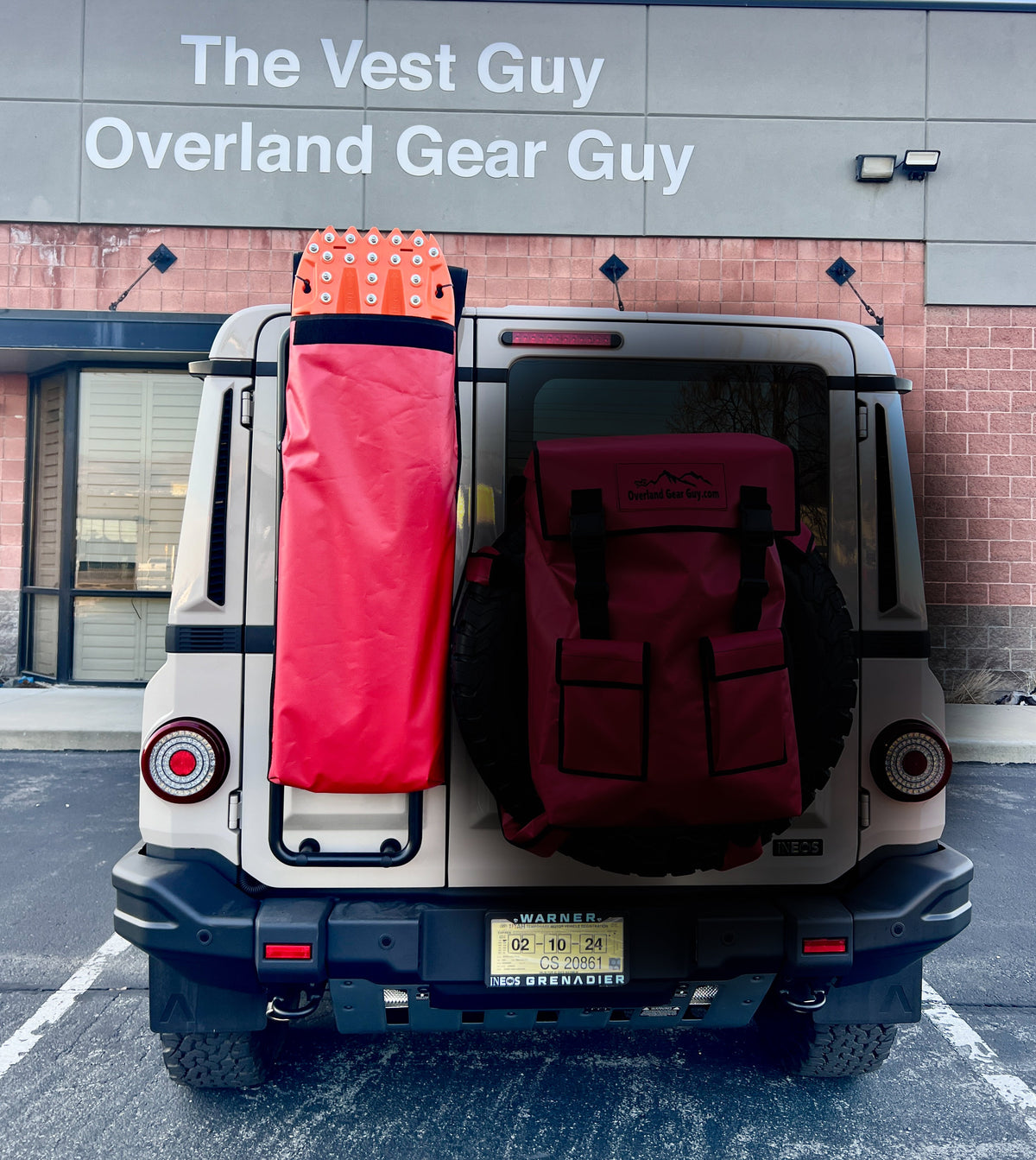 Traction Recovery Board Storage Bag LADDER Mount-duckduckjeep-offroad-wrangler-gladiator-3d-jeep duck-custom duck-Jeep-The Quacktory-Fun Jeep Ducks-Ducks4Jeep