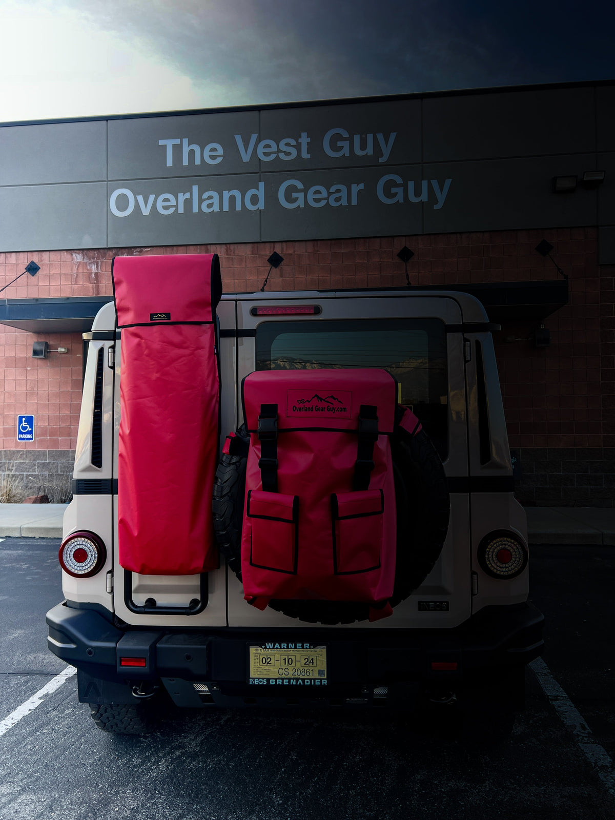 Traction Recovery Board Storage Bag LADDER Mount-duckduckjeep-offroad-wrangler-gladiator-3d-jeep duck-custom duck-Jeep-The Quacktory-Fun Jeep Ducks-Ducks4Jeep