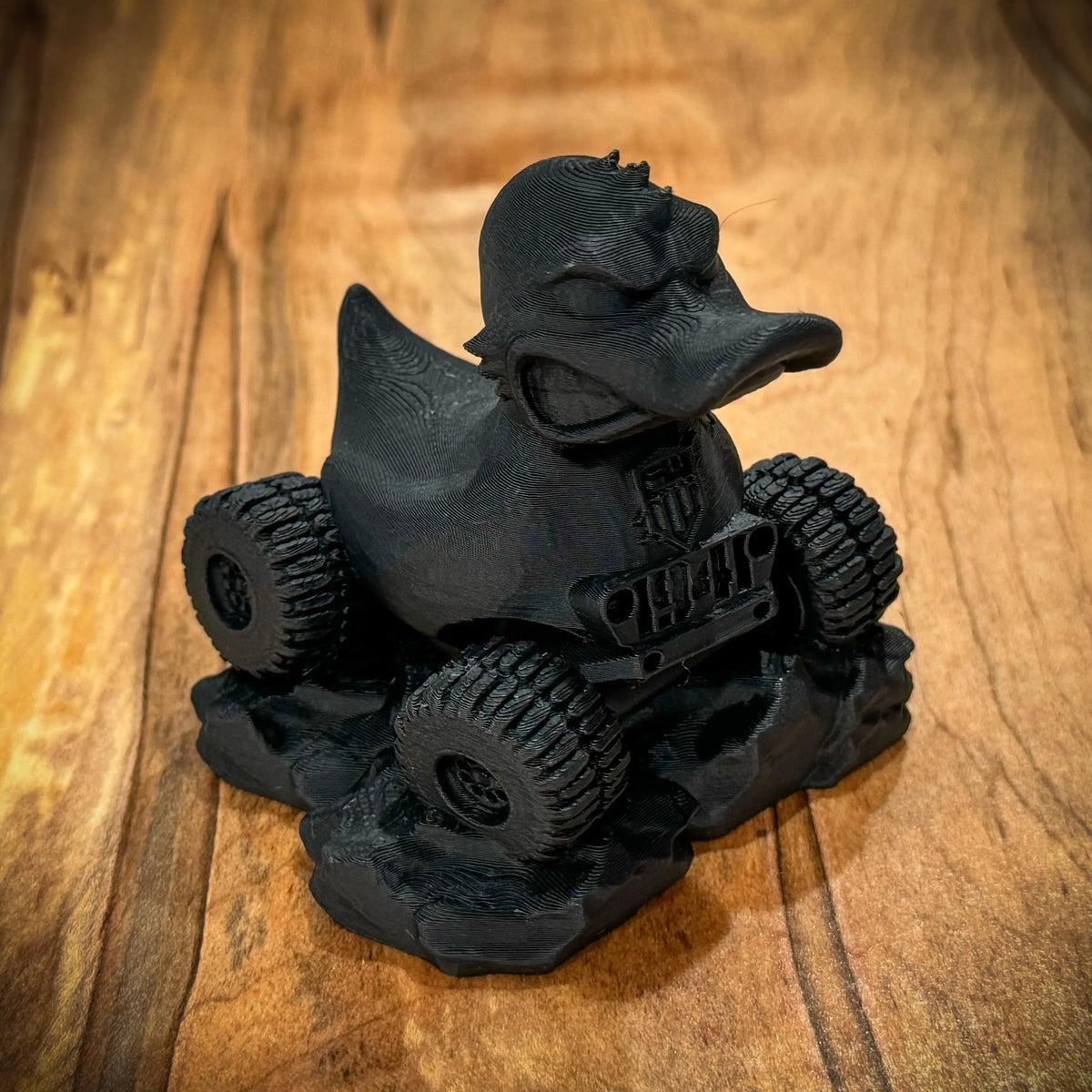 Trail Rated Duck v2.0 - Black-duckduckjeep-offroad-wrangler-gladiator-3d-jeep duck-custom duck-Jeep-The Quacktory-Fun Jeep Ducks-Ducks4Jeep