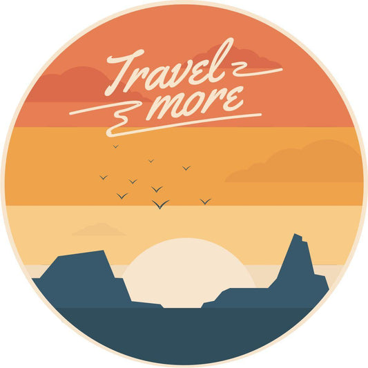 Travel More Vintage Custom Spare Tire Cover | Jeep, RV, Camper, Bronco, Trailer, & More-duckduckjeep-offroad-wrangler-gladiator-3d-jeep duck-custom duck-Jeep-The Quacktory-Fun Jeep Ducks-Ducks4Jeep