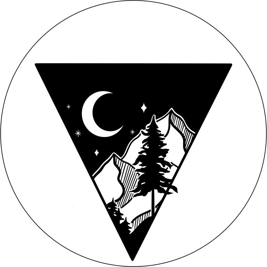 Triangle Mountain Night Sky-duckduckjeep-offroad-wrangler-gladiator-3d-jeep duck-custom duck-Jeep-The Quacktory-Fun Jeep Ducks-Ducks4Jeep