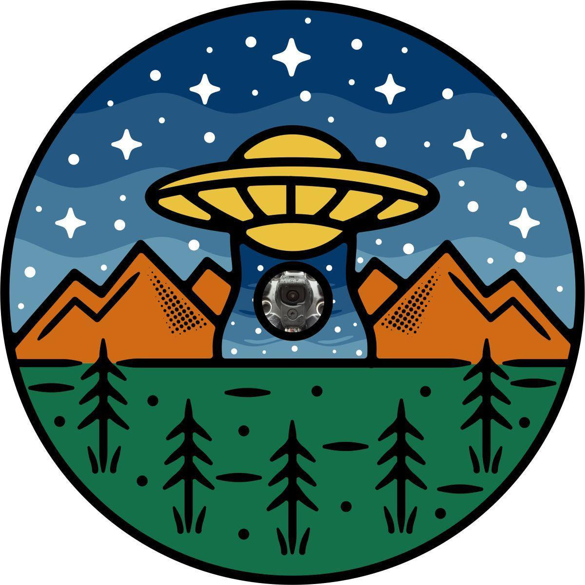 UFO Alien Spare Tire Covers for Jeep, Bronco, RV, Campers, Trailers, & More-duckduckjeep-offroad-wrangler-gladiator-3d-jeep duck-custom duck-Jeep-The Quacktory-Fun Jeep Ducks-Ducks4Jeep