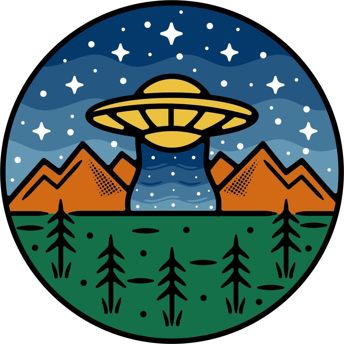 UFO Alien Spare Tire Covers for Jeep, Bronco, RV, Campers, Trailers, & More-duckduckjeep-offroad-wrangler-gladiator-3d-jeep duck-custom duck-Jeep-The Quacktory-Fun Jeep Ducks-Ducks4Jeep