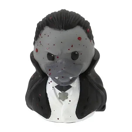 Universal Monsters: Dracula Black & White Bloodsplat Mini TUBBZ-duckduckjeep-offroad-wrangler-gladiator-3d-jeep duck-custom duck-Jeep-The Quacktory-Fun Jeep Ducks-Ducks4Jeep