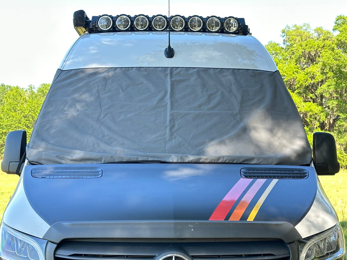 Van Outer Windshield Cover - Revel - Storyteller - Jayco - EKKO-duckduckjeep-offroad-wrangler-gladiator-3d-jeep duck-custom duck-Jeep-The Quacktory-Fun Jeep Ducks-Ducks4Jeep