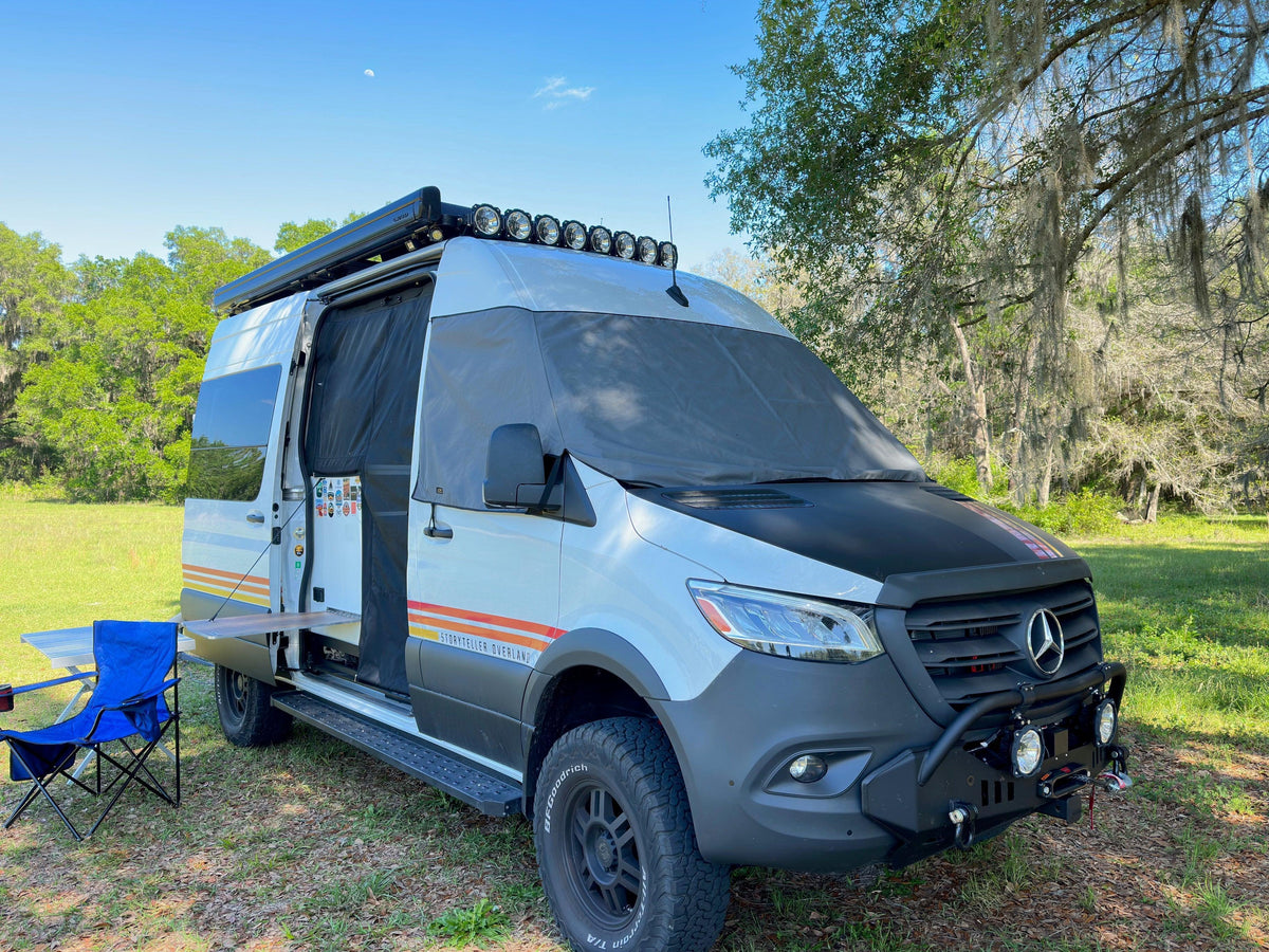 Van Outer Windshield Cover - Revel - Storyteller - Jayco - EKKO-duckduckjeep-offroad-wrangler-gladiator-3d-jeep duck-custom duck-Jeep-The Quacktory-Fun Jeep Ducks-Ducks4Jeep