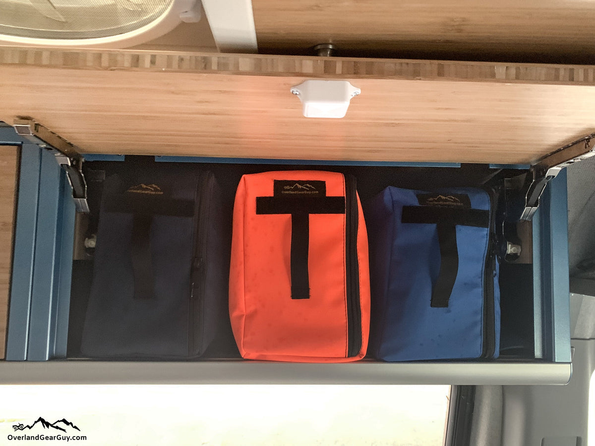 Van Overhead Storage Locker Divider Bags-duckduckjeep-offroad-wrangler-gladiator-3d-jeep duck-custom duck-Jeep-The Quacktory-Fun Jeep Ducks-Ducks4Jeep