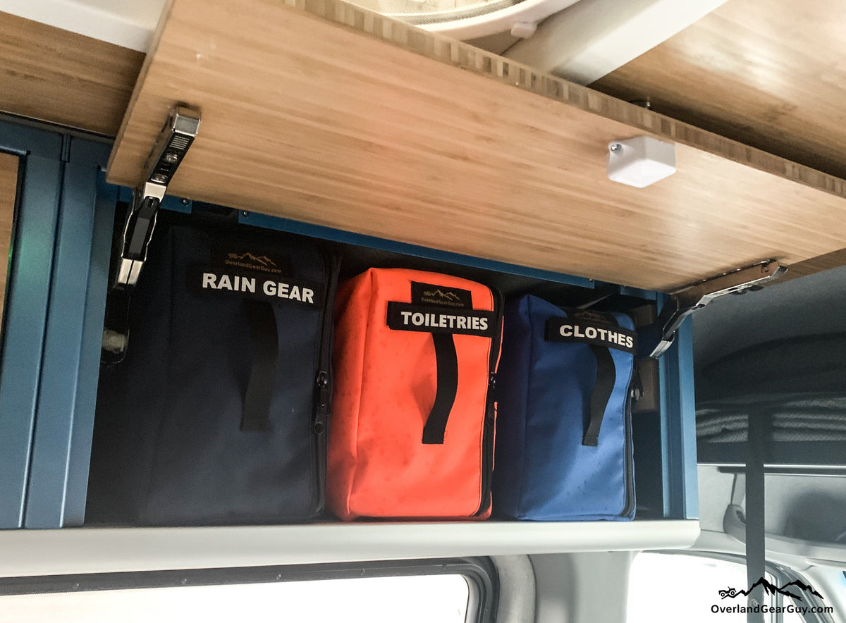 Van Overhead Storage Locker Divider Bags-duckduckjeep-offroad-wrangler-gladiator-3d-jeep duck-custom duck-Jeep-The Quacktory-Fun Jeep Ducks-Ducks4Jeep
