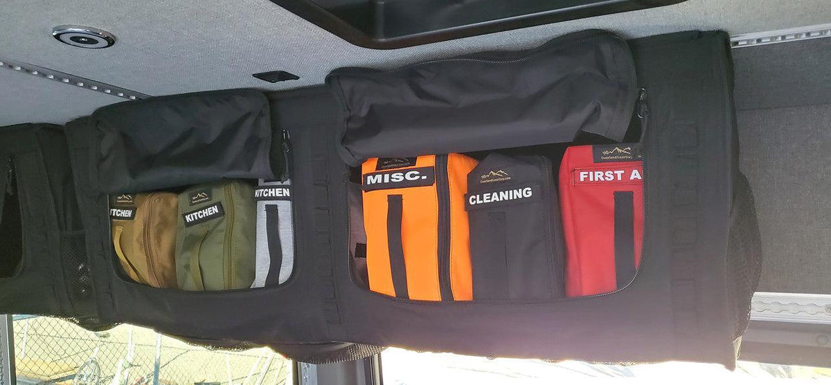 Van Overhead Storage Locker Divider Bags-duckduckjeep-offroad-wrangler-gladiator-3d-jeep duck-custom duck-Jeep-The Quacktory-Fun Jeep Ducks-Ducks4Jeep