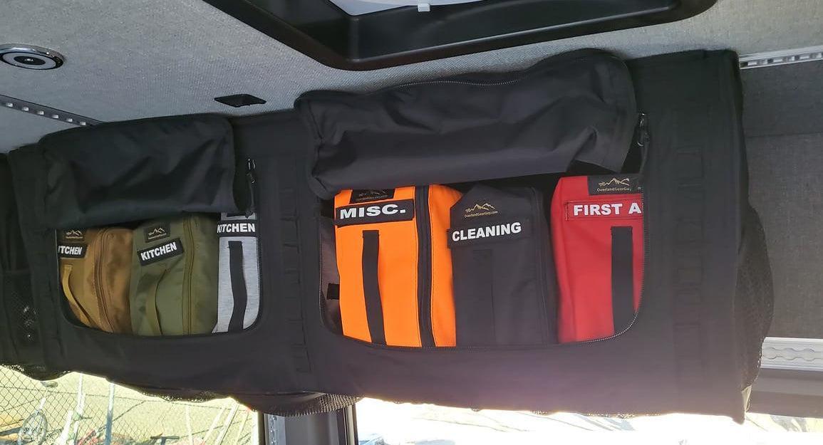 Van Overhead Storage Locker Divider Bags-duckduckjeep-offroad-wrangler-gladiator-3d-jeep duck-custom duck-Jeep-The Quacktory-Fun Jeep Ducks-Ducks4Jeep
