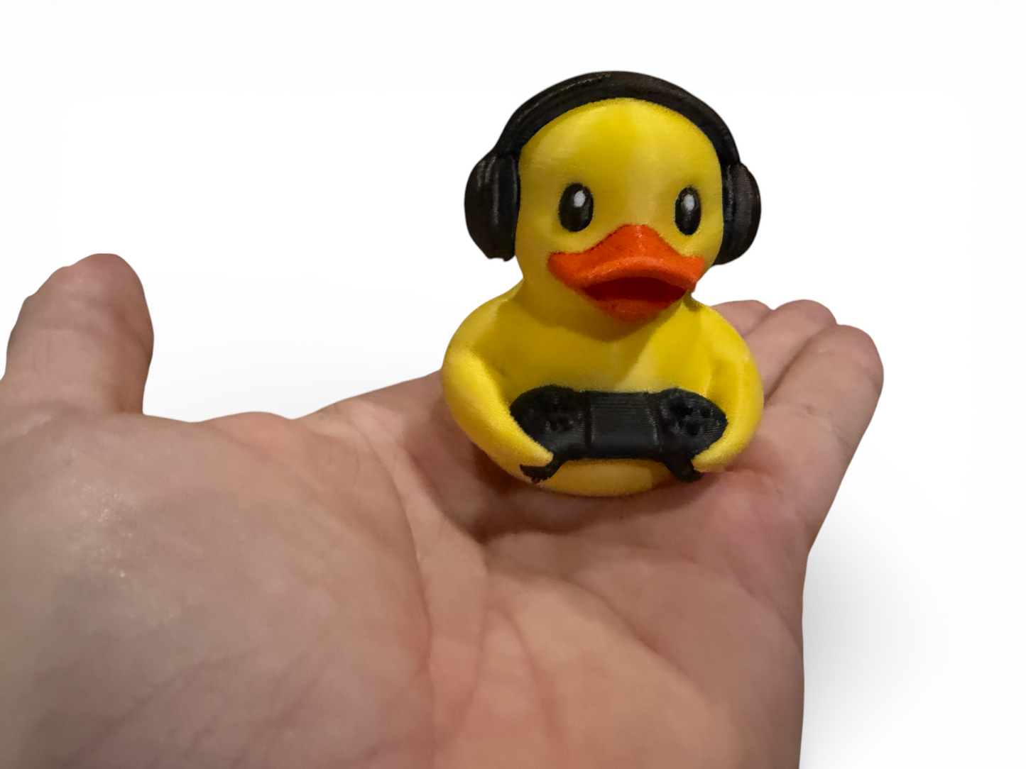 Video Game Duck with Controller – Gamer Desk Duck Collectible