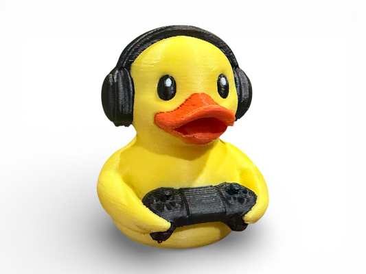 Video Game Duck with Controller – Gamer Desk Duck Collectible-duckduckjeep-offroad-wrangler-gladiator-3d-jeep duck-custom duck-Jeep-The Quacktory-Fun Jeep Ducks-Ducks4Jeep