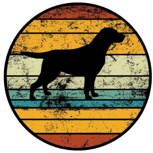 Vintage Labrador Retriever Spare Tire Cover for Jeep, RV, Camper, & More-duckduckjeep-offroad-wrangler-gladiator-3d-jeep duck-custom duck-Jeep-The Quacktory-Fun Jeep Ducks-Ducks4Jeep