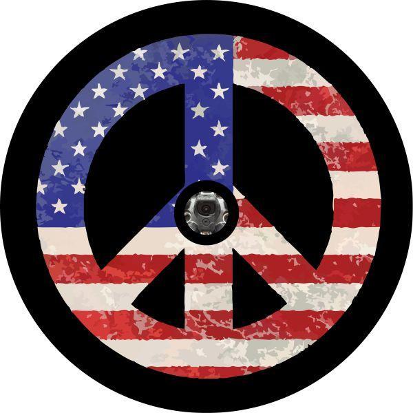 Vintage Peace Sign-duckduckjeep-offroad-wrangler-gladiator-3d-jeep duck-custom duck-Jeep-The Quacktory-Fun Jeep Ducks-Ducks4Jeep