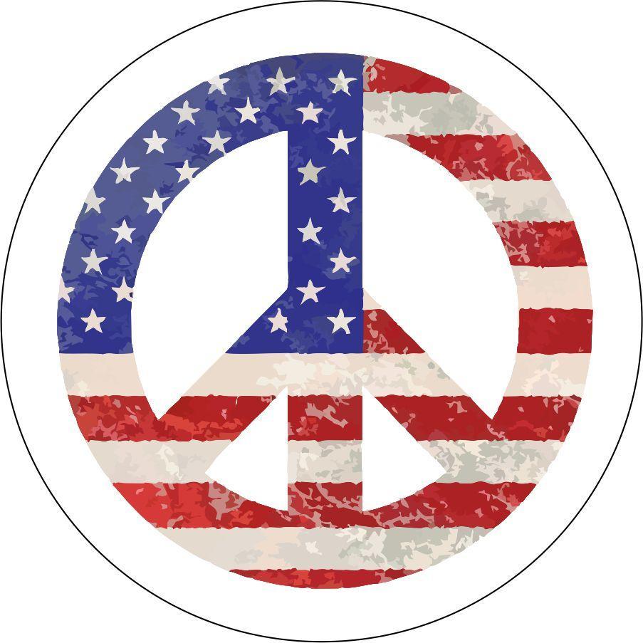 Vintage Peace Sign-duckduckjeep-offroad-wrangler-gladiator-3d-jeep duck-custom duck-Jeep-The Quacktory-Fun Jeep Ducks-Ducks4Jeep