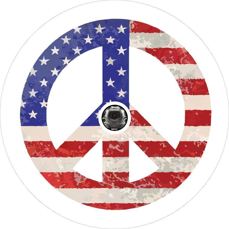 Vintage Peace Sign-duckduckjeep-offroad-wrangler-gladiator-3d-jeep duck-custom duck-Jeep-The Quacktory-Fun Jeep Ducks-Ducks4Jeep