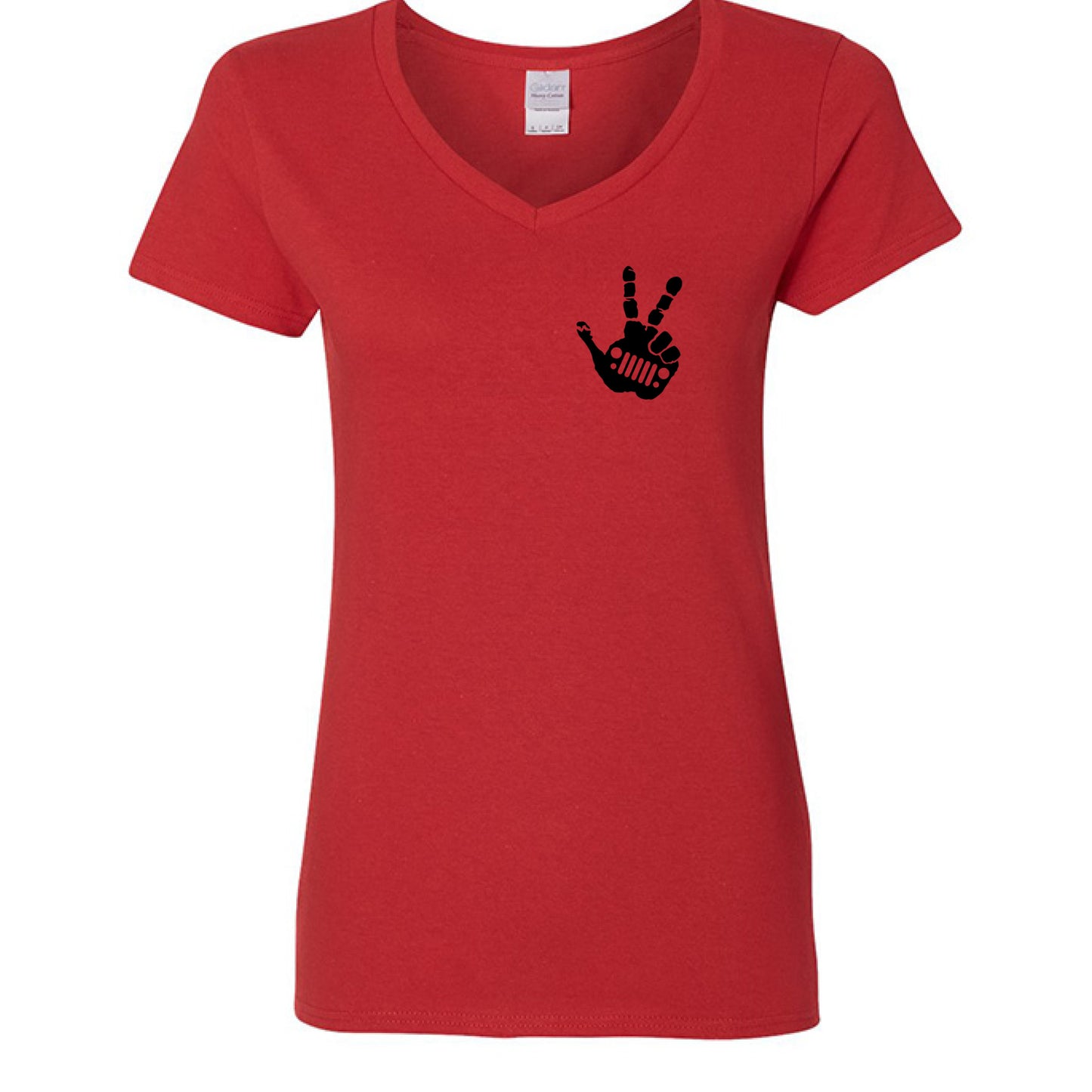 Wave Shirt - Ladies-duckduckjeep-offroad-wrangler-gladiator-3d-jeep duck-custom duck-Jeep-The Quacktory-Fun Jeep Ducks-Ducks4Jeep