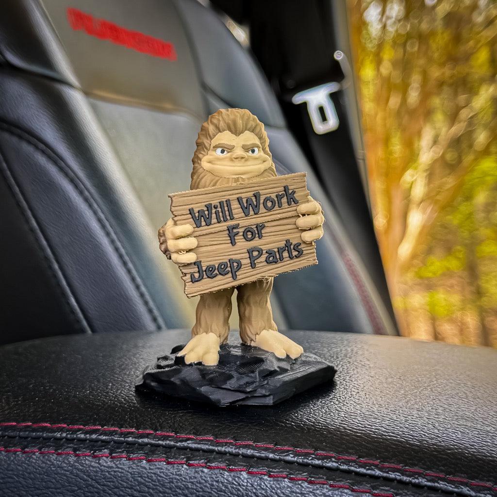 Will Work for Parts! Bigfoot Deskmate-duckduckjeep-offroad-wrangler-gladiator-3d-jeep duck-custom duck-Jeep-The Quacktory-Fun Jeep Ducks-Ducks4Jeep