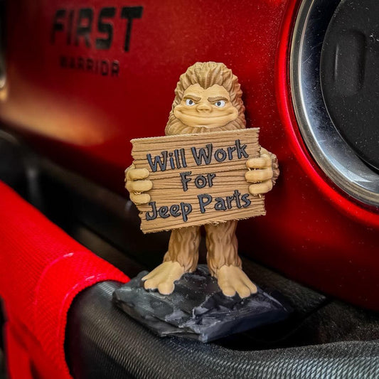 Will Work for Parts! Bigfoot Deskmate-duckduckjeep-offroad-wrangler-gladiator-3d-jeep duck-custom duck-Jeep-The Quacktory-Fun Jeep Ducks-Ducks4Jeep