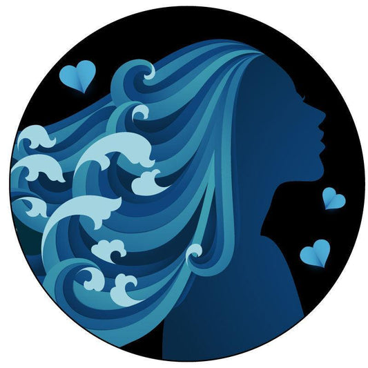 Woman Ocean Hair Unique Spare Tire Covers-duckduckjeep-offroad-wrangler-gladiator-3d-jeep duck-custom duck-Jeep-The Quacktory-Fun Jeep Ducks-Ducks4Jeep
