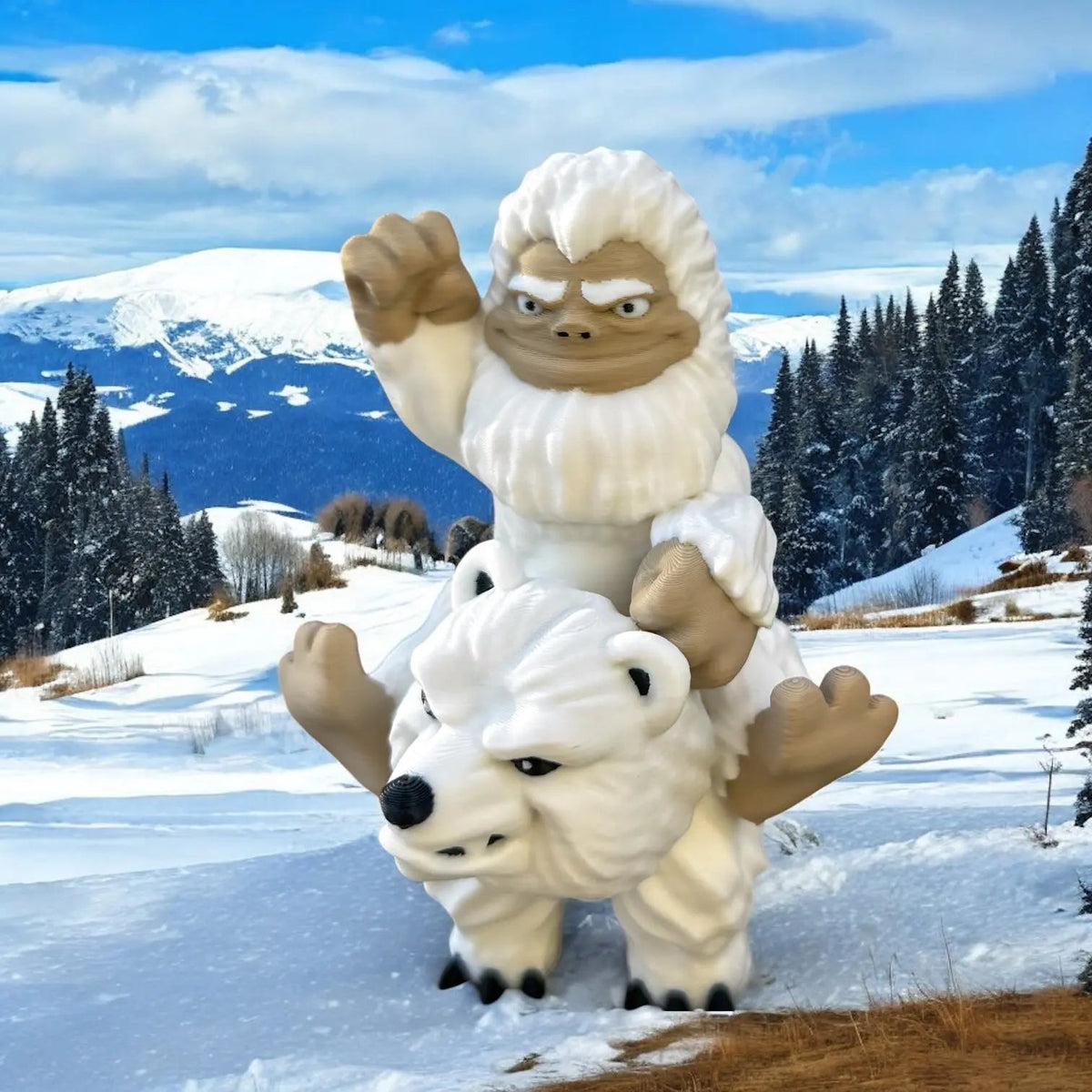 Yeti in the Smokies - DeskMate-duckduckjeep-offroad-wrangler-gladiator-3d-jeep duck-custom duck-Jeep-The Quacktory-Fun Jeep Ducks-Ducks4Jeep