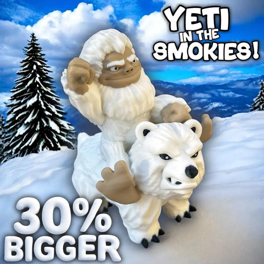 Yeti in the Smokies - DeskMate-duckduckjeep-offroad-wrangler-gladiator-3d-jeep duck-custom duck-Jeep-The Quacktory-Fun Jeep Ducks-Ducks4Jeep