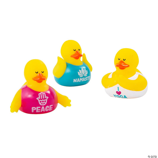 Yoga Rubber Ducks - by the dozen-duckduckjeep-offroad-wrangler-gladiator-3d-jeep duck-custom duck-Jeep-The Quacktory-Fun Jeep Ducks-Ducks4Jeep