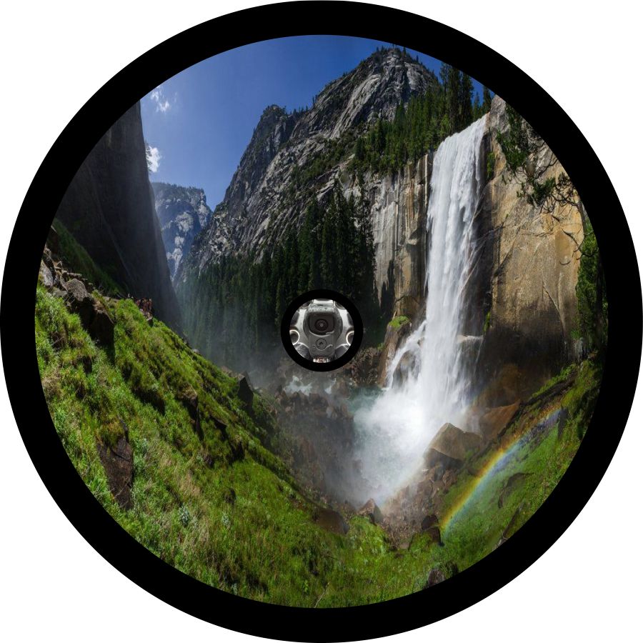 Yosemite National Park with Waterfall-duckduckjeep-offroad-wrangler-gladiator-3d-jeep duck-custom duck-Jeep-The Quacktory-Fun Jeep Ducks-Ducks4Jeep