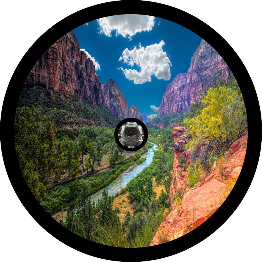 Zion National Park Canyon with the River-duckduckjeep-offroad-wrangler-gladiator-3d-jeep duck-custom duck-Jeep-The Quacktory-Fun Jeep Ducks-Ducks4Jeep