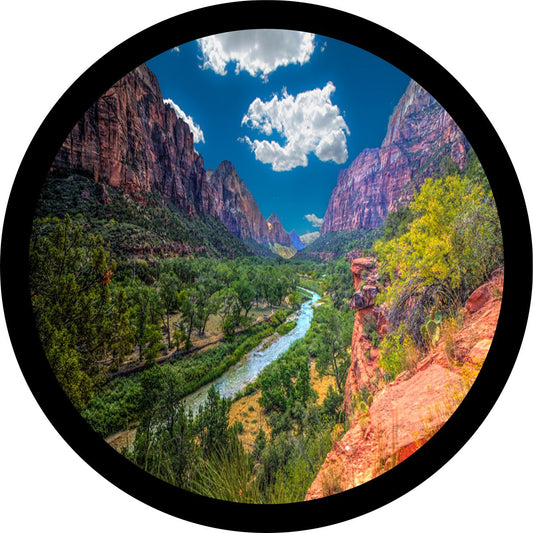 Zion National Park Canyon with the River-duckduckjeep-offroad-wrangler-gladiator-3d-jeep duck-custom duck-Jeep-The Quacktory-Fun Jeep Ducks-Ducks4Jeep