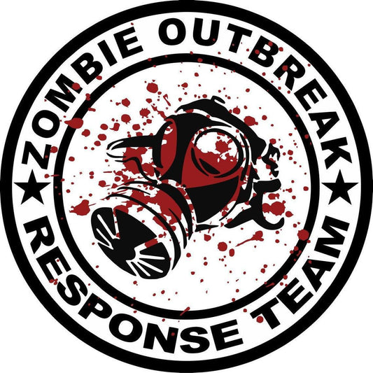 Zombie Outbreak Response Team Gas Mask with Blood Splatter-duckduckjeep-offroad-wrangler-gladiator-3d-jeep duck-custom duck-Jeep-The Quacktory-Fun Jeep Ducks-Ducks4Jeep