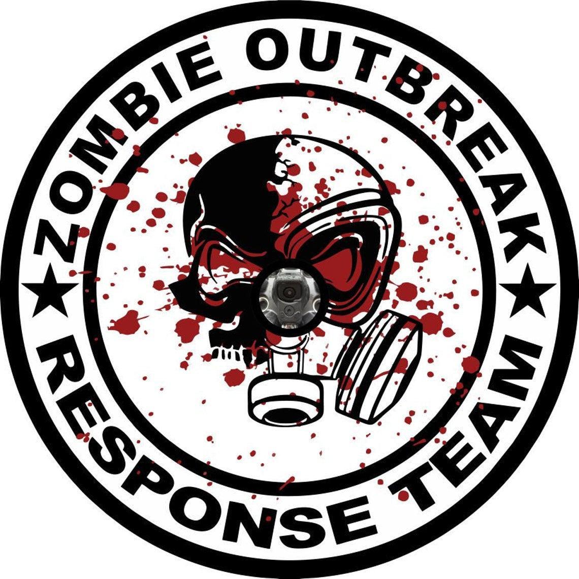 Zombie Outbreak Response Team Skull Gas Mask Spare Tire Cover-duckduckjeep-offroad-wrangler-gladiator-3d-jeep duck-custom duck-Jeep-The Quacktory-Fun Jeep Ducks-Ducks4Jeep