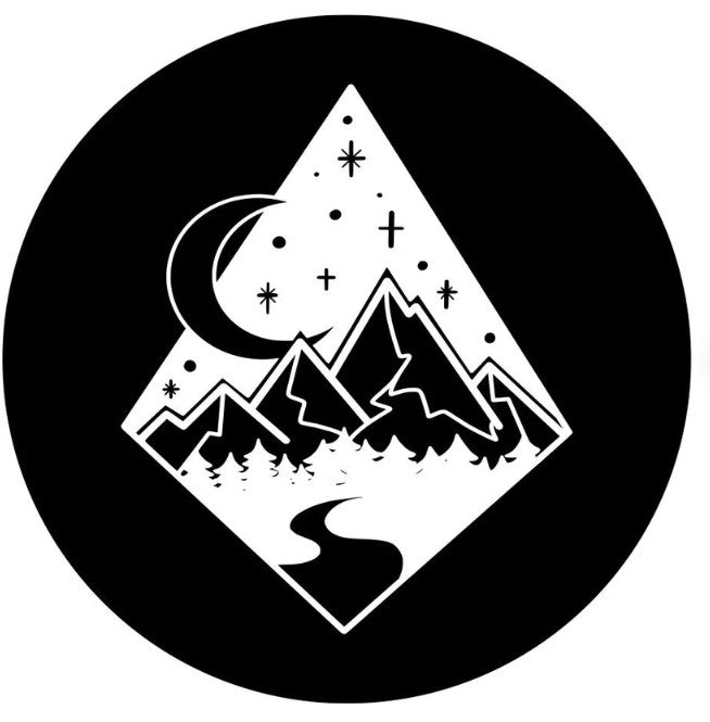 Diamond Mountain Moon & Stars Spare Tire Cover