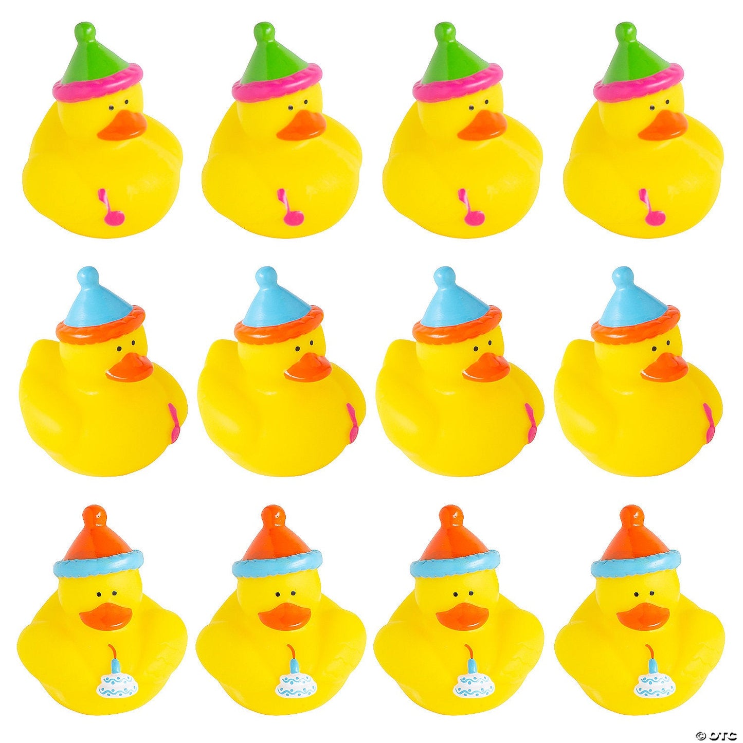 Happy Birthday Rubber Ducks - by the dozen